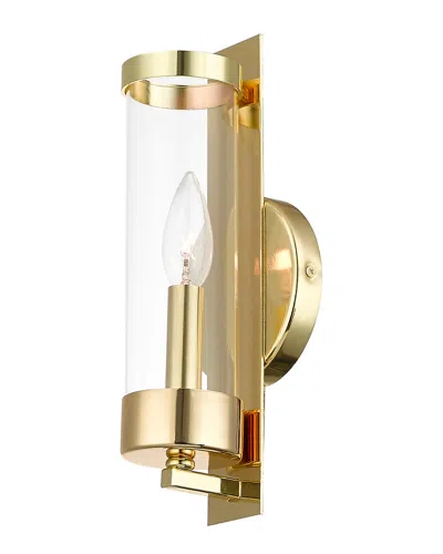 LIVEX LIGHTING LIVEX CASTLETON 1 LT PB ADA WALL SCONCE