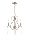 Livex Lighting Livex Caterina 3-light Brushed Nickel Mini Chandelier