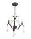 Livex Lighting Livex Caterina 3-light English Bronze Mini Chandelier In Black