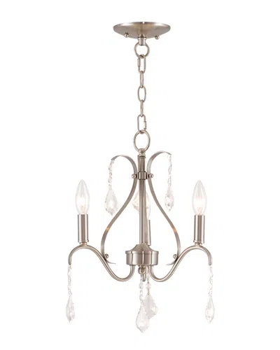Livex Lighting Livex Caterina 3-light Brushed Nickel Mini Chandelier