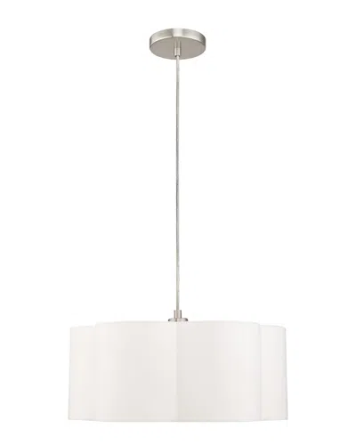 Livex Lighting Livex Chelsea 1 Lt Brushed Nickel Pendant