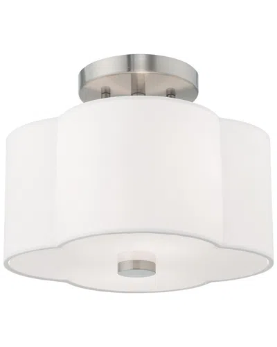 Livex Lighting Livex Chelsea 2 Light Brushed Nickel Ceiling Mount