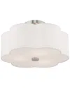 Livex Lighting Livex Chelsea 3 Light Brushed Nickel Ceiling Mount