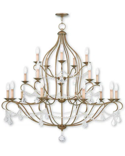Livex Lighting Livex Chesterfield 12-light Antique Gold Leaf Chandelier