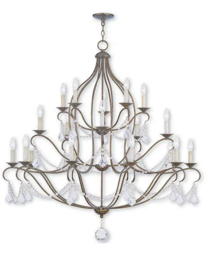 Livex Lighting Livex Chesterfield 20-light Vbr Chandelier In Gray