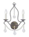 Livex Lighting Livex Chesterfield 2-light Vbr Wall Sconce In White