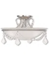 Livex Lighting Livex Chesterfield 3-light Brushed Nickel Ceiling Mount