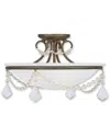 Livex Lighting Livex Chesterfield 3-light Vbr Ceiling Mount