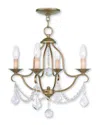 Livex Lighting Livex Chesterfield 4-light Agl Mini Chandelier
