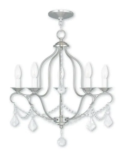 Livex Lighting Livex Chesterfield 5-light Brushed Nickel Chandelier