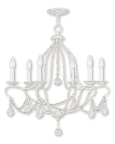 Livex Lighting Livex Chesterfield 6-light Antique White Chandelier