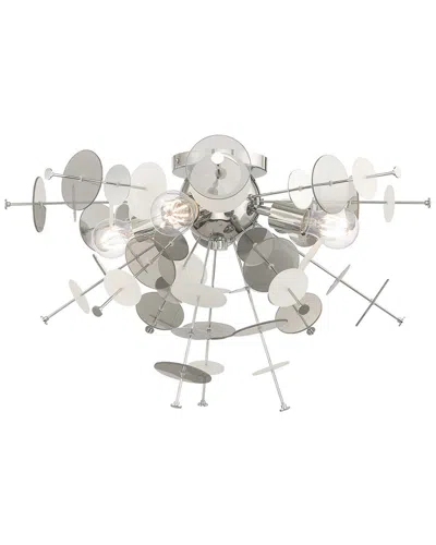 Livex Lighting Livex Circulo 4 Light Polished Chrome Ceiling Mount
