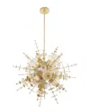 Livex Lighting Livex Circulo 6 Lt Satin Brass Pendant Chandelier