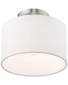 Livex Lighting Livex Clark 1 Light Brushed Nickel Ceiling Mount