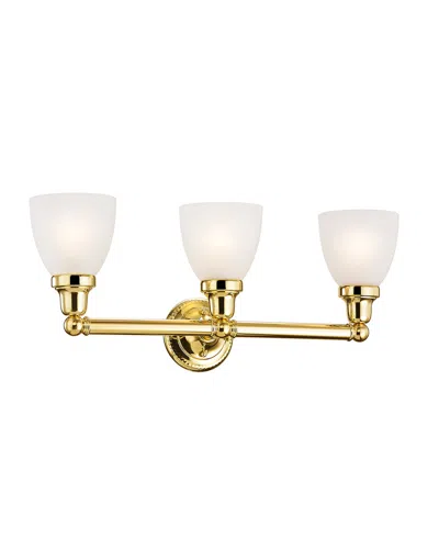 Livex Lighting Livex Classic 3-light Polished Brass Bath-light