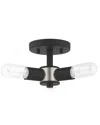 Livex Lighting Livex Copenhagen 3 Light Black Ceiling Mount