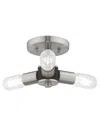 Livex Lighting Livex Copenhagen 3 Light Brushed Nickel Ceiling Mount