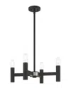 Livex Lighting Livex Copenhagen 4 Light Black Mini Chandelier