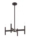 Livex Lighting Livex Copenhagen 4 Light Bronze Mini Chandelier