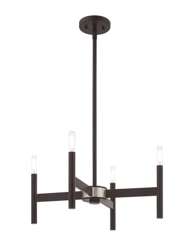 Livex Lighting Livex Copenhagen 4 Light Bronze Mini Chandelier