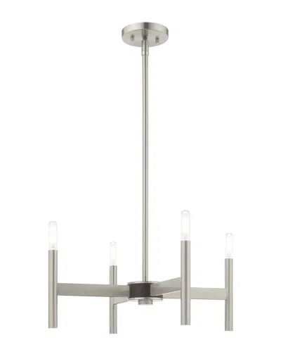 Livex Lighting Livex Copenhagen 4 Light Brushed Nickel Mini Chandelier