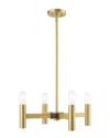 Livex Lighting Livex Copenhagen 4 Lt Satin Brass Mini Chandelier