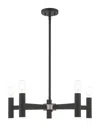 Livex Lighting Livex Copenhagen 5 Lt Black Chandelier