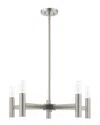Livex Lighting Livex Copenhagen 5 Lt Brushed Nickel Chandelier