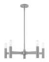 Livex Lighting Livex Copenhagen 5 Lt Nordic Gray Chandelier