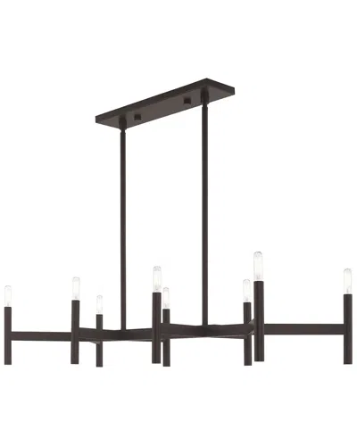 Livex Lighting Livex Copenhagen 8 Light Bronze Linear Chandelier