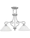 Livex Lighting Livex Coronado 2-light Brushed Nickel Island