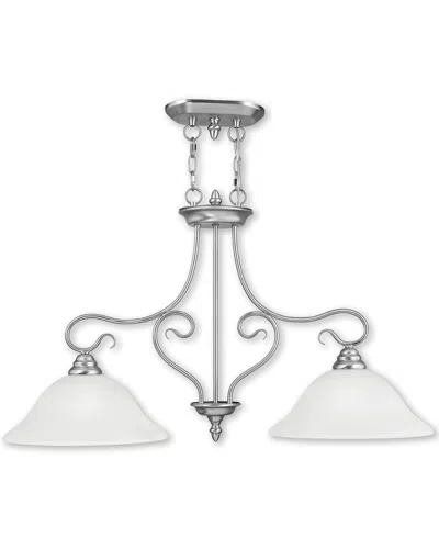 Livex Lighting Livex Coronado 2-light Brushed Nickel Island