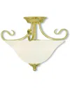Livex Lighting Livex Coronado 2-light Polished Brass Ceiling Mount