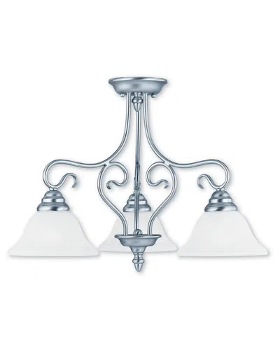 Livex Lighting Livex Coronado 3-light Brushed Nickel Chandelier