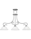 Livex Lighting Livex Coronado 3-light Brushed Nickel Island