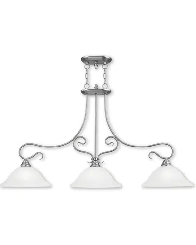 Livex Lighting Livex Coronado 3-light Brushed Nickel Island