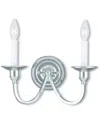 Livex Lighting Livex Cranford 2-light Polished Nickel Wall Sconce