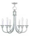Livex Lighting Livex Cranford 6-light Polished Nickel Chandelier