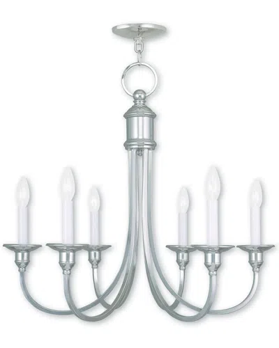 Livex Lighting Livex Cranford 6-light Polished Nickel Chandelier