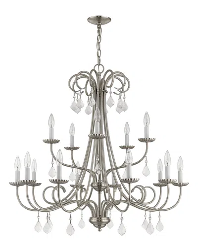 LIVEX LIGHTING LIVEX DAPHNE 15 LIGHT BN FOYER CHANDELIER