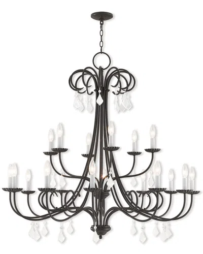 Livex Lighting Livex Daphne 18 Light Ebz Foyer Chandelier In Gray