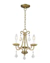 Livex Lighting Livex Daphne 3-light Agl Mini Chandelier In Gold