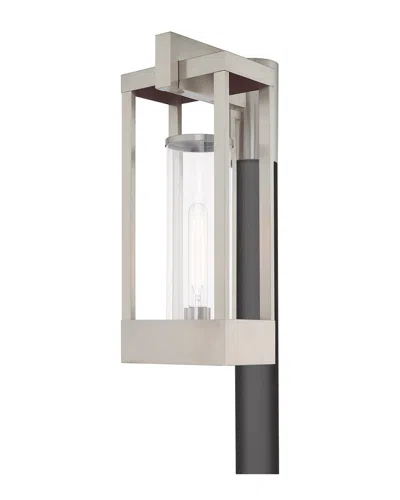 Livex Lighting Livex Delancey 1 Light Brushed Nickel Outdoor Post Top Lantern