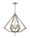 Livex Lighting Livex Diamond 6-light Brushed Nickel Chandelier