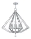 Livex Lighting Livex Diamond 8-light Brushed Nickel Chandelier