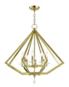 Livex Lighting Livex Diamond 8 Light Pb Chandelier