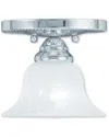Livex Lighting Livex Edgemont 1-light Polished Chrome Ceiling Mount