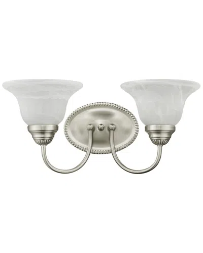 Livex Lighting Livex Edgemont 2-light Brushed Nickel Bath-light