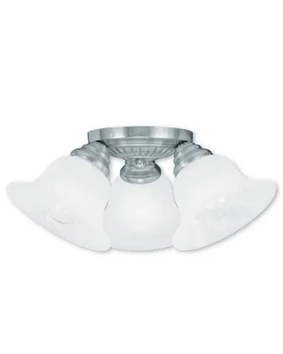 Livex Lighting Livex Edgemont 3-light Brushed Nickel Ceiling Mount