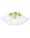 Livex Lighting Livex Edgemont 3-light Polished Brass Ceiling Mount